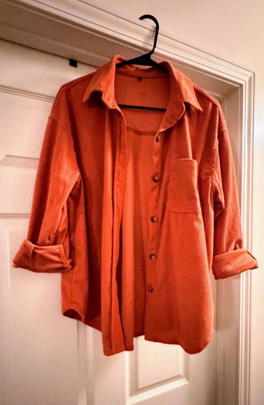 Unbranded Oversized Corduroy Button-Down Shacket